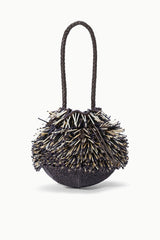 PORCUPINE BAG | BLACK BEADED MULTI