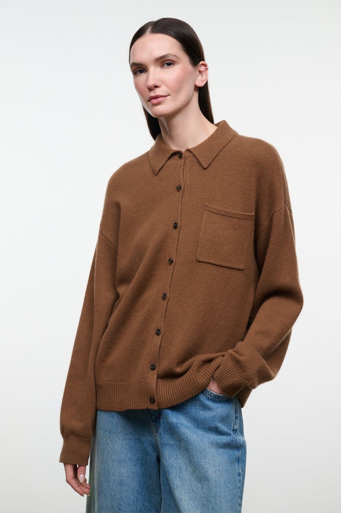 CAMERON CASHMERE CARDIGAN | CIGAR